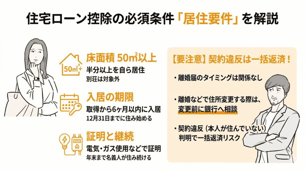 住宅ローン控除の条件「居住要件」とは？