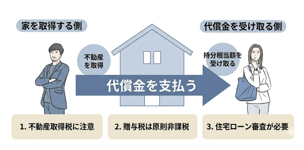 代償金を支払う